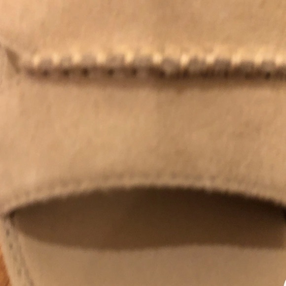 UGG Beige Suede NEW HEIGHTS Platform Sandals Size 10 NEW Adjustable No Box - Picture 5 of 10